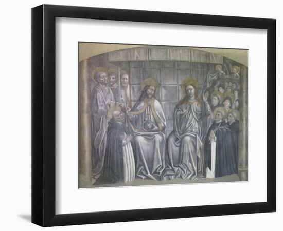 Christ Giving World to Saint Dominic in Presence of Virgin Mary-Carlo Brancaccio-Framed Giclee Print