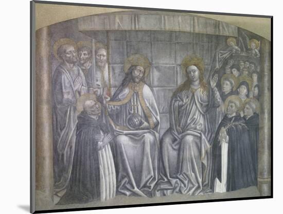 Christ Giving World to Saint Dominic in Presence of Virgin Mary-Carlo Brancaccio-Mounted Giclee Print