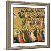 Christ Glorified in the Court of Heaven, Detail of Musical Angels from the Right Hand Side, 1419-35-Fra Angelico-Framed Giclee Print