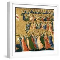 Christ Glorified in the Court of Heaven, Detail of Musical Angels from the Right Hand Side, 1419-35-Fra Angelico-Framed Giclee Print