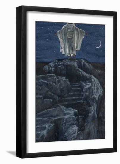 Christ Goes to the Mountain to Pray-James Tissot-Framed Giclee Print