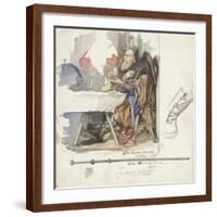 Christ Having Dinner at Emmaus-Marco Marziale-Framed Art Print