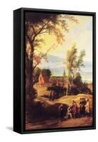 Christ Healing a Blind Man by Momper-Joos de Momper-Framed Stretched Canvas