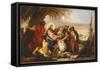 Christ Healing the Blind Man-Giovanni Domenico Tiepolo-Framed Stretched Canvas
