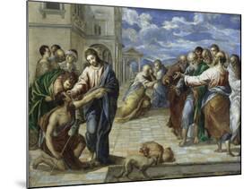 Christ Healing the Blind-El Greco-Mounted Giclee Print