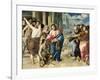 Christ Healing the Blind-El Greco-Framed Art Print