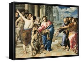Christ Healing the Blind-El Greco-Framed Stretched Canvas