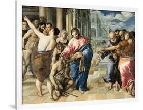 Christ Healing the Blind-El Greco-Framed Art Print