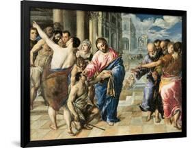 Christ Healing the Blind-El Greco-Framed Art Print