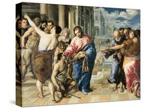Christ Healing the Blind-El Greco-Stretched Canvas