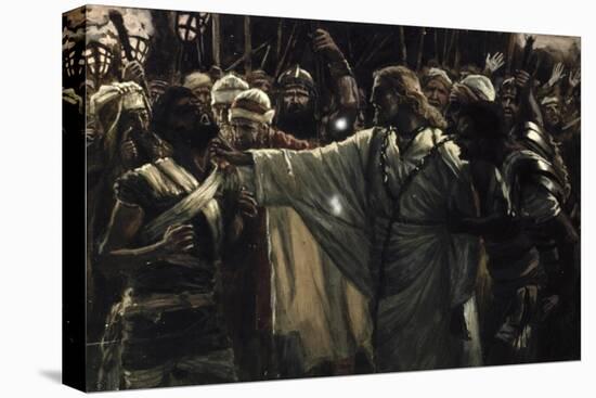 Christ Healing the Ear of Malchus-James Tissot-Stretched Canvas