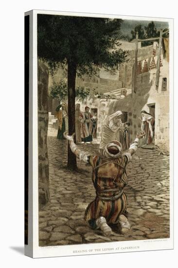 Christ Healing the Lepers at Capernaum, C1890-James Jacques Joseph Tissot-Stretched Canvas