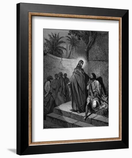 Christ Healing the Man Sick of the Palsy, 1866-Gustave Doré-Framed Giclee Print