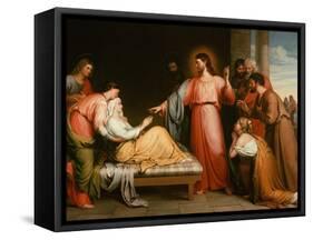 Christ Healing the Mother of Simon Peter-John Bridges-Framed Stretched Canvas