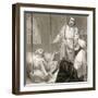 Christ Healing the Paralysed Man Let Down by Ropes, C1810-C1844-Henry Corbould-Framed Giclee Print