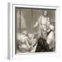 Christ Healing the Paralysed Man Let Down by Ropes, C1810-C1844-Henry Corbould-Framed Giclee Print