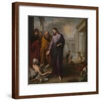 Christ Healing the Paralytic at the Pool of Bethesda, 1667-1670-Bartolomé Estebàn Murillo-Framed Giclee Print