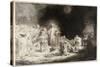 Christ Healing the Sick (The Hundred Guilder Prin)-Rembrandt van Rijn-Stretched Canvas