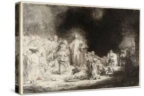 Christ Healing the Sick (The Hundred Guilder Prin)-Rembrandt van Rijn-Stretched Canvas