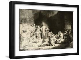 Christ Healing the Sick, 'The Hundred Guilder Print', C. 1649-Rembrandt van Rijn-Framed Giclee Print