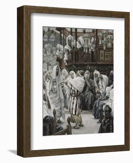 Christ Healing the Withered Hand-James Tissot-Framed Giclee Print