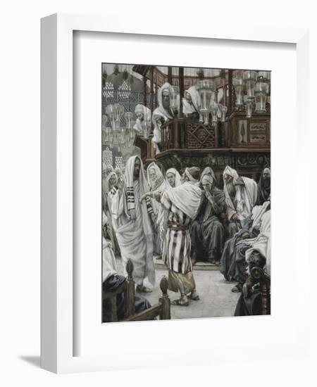 Christ Healing the Withered Hand-James Tissot-Framed Giclee Print