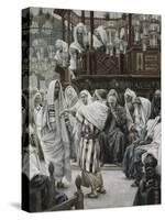 Christ Healing the Withered Hand-James Tissot-Stretched Canvas