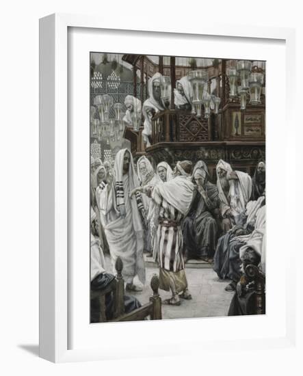 Christ Healing the Withered Hand-James Tissot-Framed Giclee Print