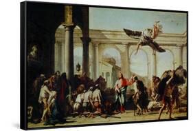Christ Heals the Paralytic-Giovanni Battista Tiepolo-Framed Stretched Canvas