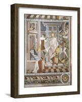 Christ Humiliated by Herod, Scene from Christ's Passion, Fresco, 1492-Giovanni Canavesio-Framed Giclee Print