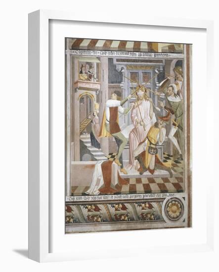 Christ Humiliated by Herod, Scene from Christ's Passion, Fresco, 1492-Giovanni Canavesio-Framed Giclee Print