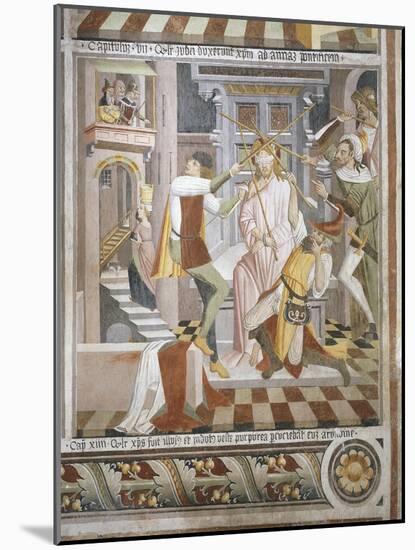 Christ Humiliated by Herod, Scene from Christ's Passion, Fresco, 1492-Giovanni Canavesio-Mounted Giclee Print