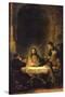 Christ in Emmaus-Rembrandt van Rijn-Stretched Canvas