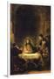 Christ in Emmaus-Rembrandt van Rijn-Framed Art Print