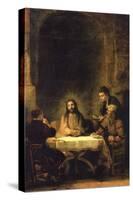 Christ in Emmaus-Rembrandt van Rijn-Stretched Canvas