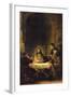 Christ in Emmaus-Rembrandt van Rijn-Framed Art Print