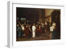 Christ in Front of Pontius Pilate, 1881-Mihaly Munkacsy-Framed Giclee Print