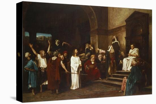 Christ in Front of Pontius Pilate, 1881-Mihaly Munkacsy-Stretched Canvas