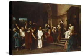 Christ in Front of Pontius Pilate, 1881-Mihaly Munkacsy-Stretched Canvas