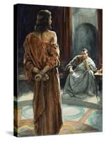 Christ in Front of Pontius Pilate-Henry Coller-Stretched Canvas