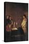 Christ in Front of the High Priest-Gerrit van Honthorst-Stretched Canvas