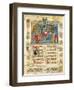 Christ in Glory, Miniature from Decrees-null-Framed Giclee Print