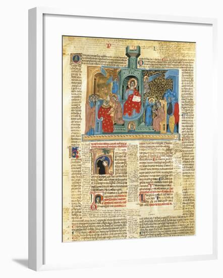 Christ in Glory, Miniature from Decrees-null-Framed Giclee Print