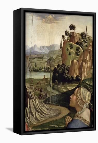 Christ in Glory with Saints, Detail of the Landscape, 1492-Domenico Ghirlandaio-Framed Stretched Canvas