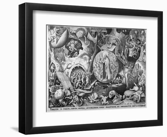 Christ in Hell, C.1561-Pieter Bruegel the Elder-Framed Giclee Print