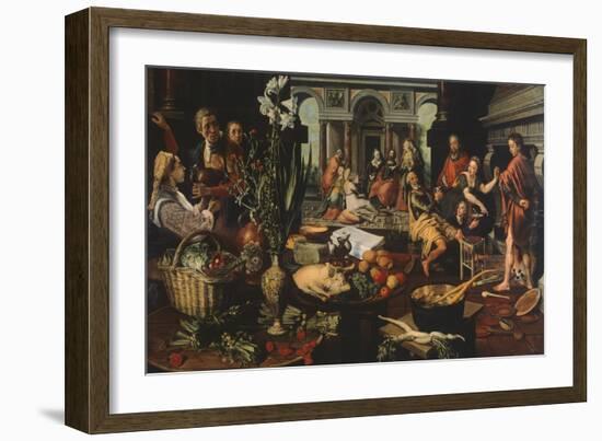 Christ in House of Martha and Mary-Pieter Aertsen-Framed Giclee Print