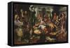 Christ in House of Martha and Mary-Pieter Aertsen-Framed Stretched Canvas