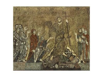 Christ In Limbo Mosaic In St Mark S Basilica Venice Italy 13th Century Giclee Print Allposters Com
