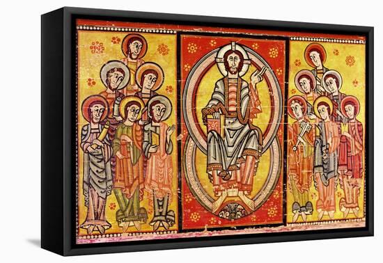 Christ in Majesty Surrounded by the Twelve Apostles-null-Framed Stretched Canvas