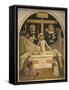 Christ in Pieta Between Mary and St Dominic-null-Framed Stretched Canvas